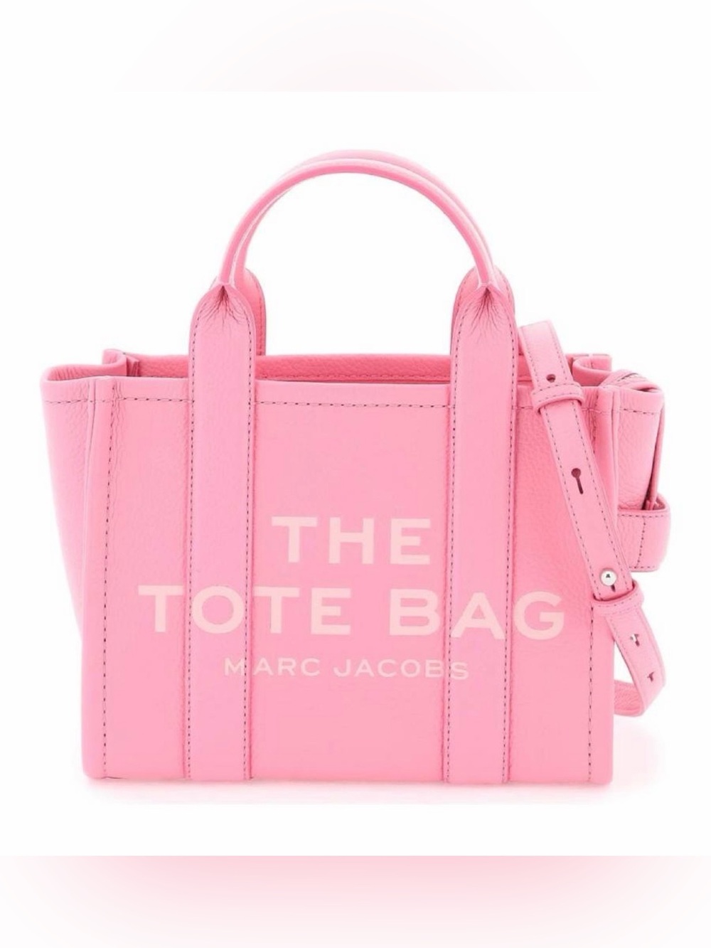 Marc Jacobs Pink THE TOTE BAG Small Leather Tote